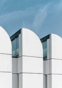 Unique metal structures with windows.